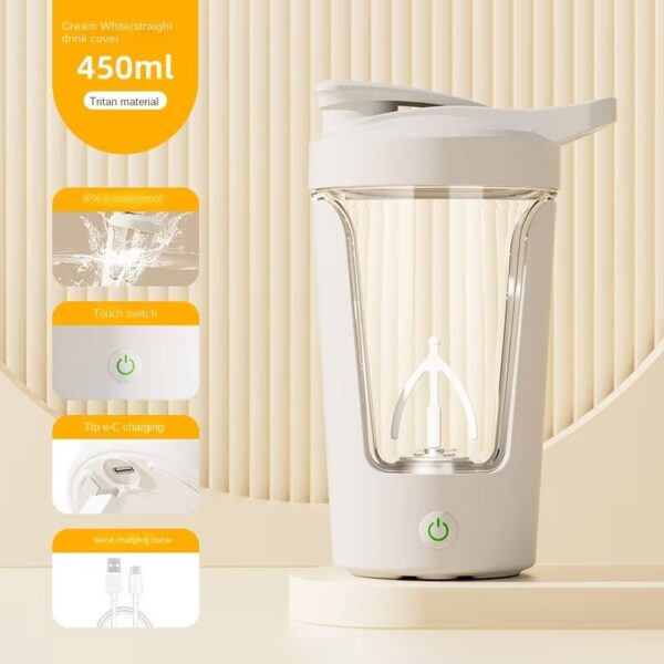 Electric Smart Self Stirring Mixer Sports 450 ML Water Bottle - Image 3