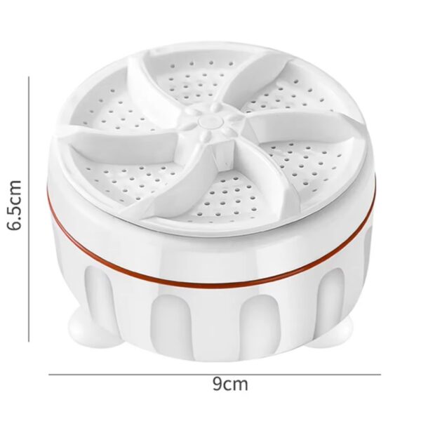 Portable Spinning Laundry Mini Ultrasonic Turbine Washer Machine - Image 4