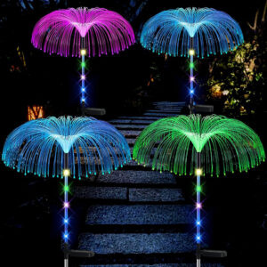 Solar Power Jellyfish Shaped Garden Landscape LED Light For Christmas
