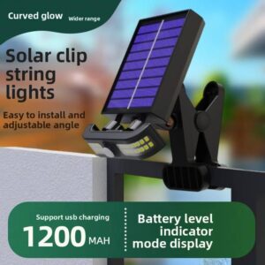 Solar Power Wall-Mounted Motion Sensor Super Bright LED Light with Clip