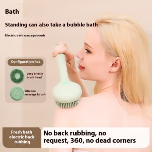 Electric TYPE-C Rechargeable Long Handle Bath Brush With IP67 Waterproof